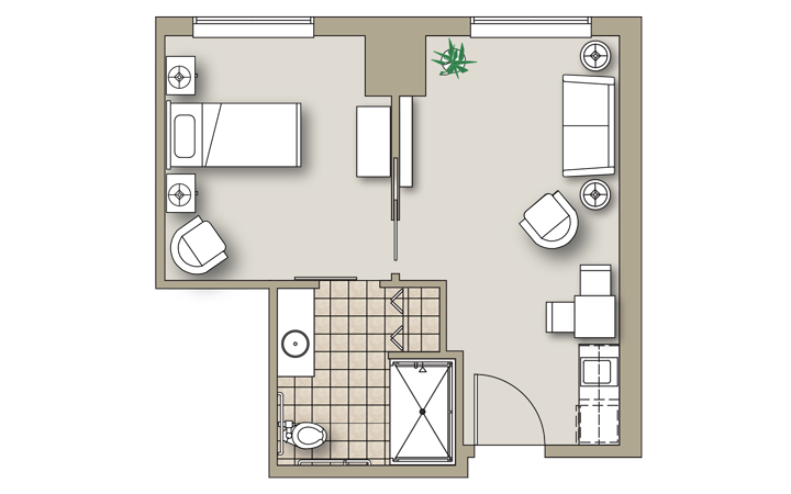 Onebedroom-A-Greenbriar